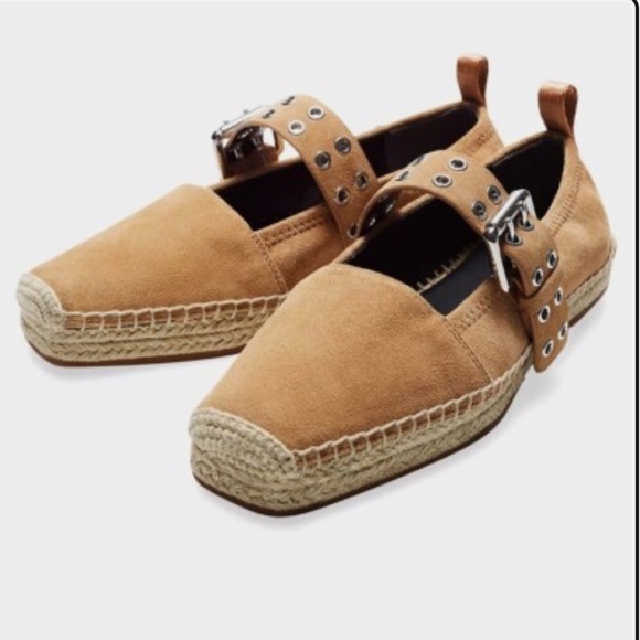 rag & bone Shoes - Nearly New $348 Rag & Bone Anteros Oak Brown Suede Espadrilles Size 39/9